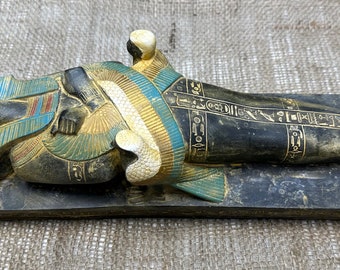 古代エジプトの魂の箱舟の素晴らしい彫像 - 作品 - エジプト - 骨董品