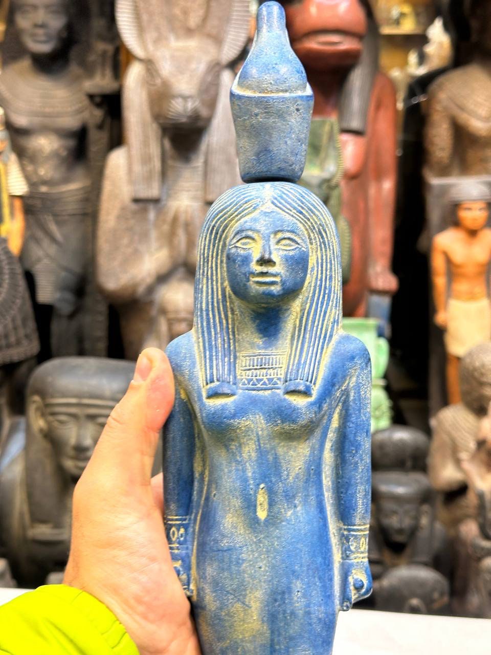 手作りのエジプトの女神ムト像、古代の骨董品装飾 - Etsy 日本