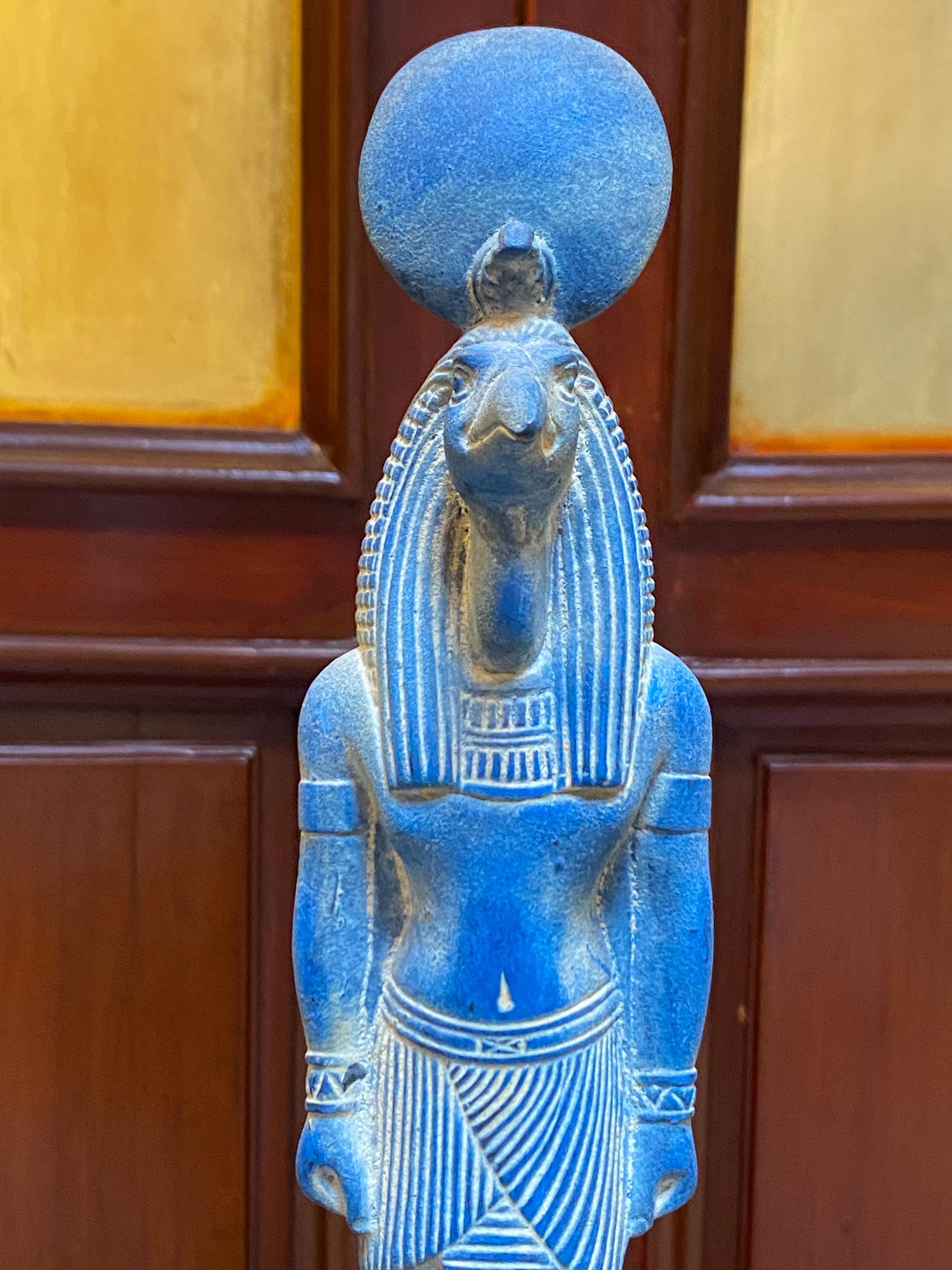 彫刻古代エジプト神話ハトー(Hathor)顔置物 居間玄関書棚茶室 装飾品工芸品 彫刻古代エジプト神話ハトー(Hathor)顔置物 居間玄関書棚茶室
