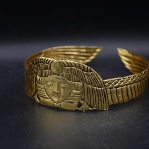Hathor Crown-crown-goddess of Love - and Cleopatra Egyptian Queen Wig ...