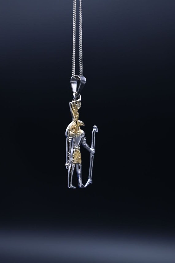 Silver God Seth Pendant – Egyptian Amulet Necklace - Etsy
