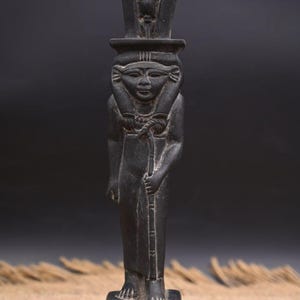 Handmade Hathor Statue: Egyptian Goddess of Love Replica
