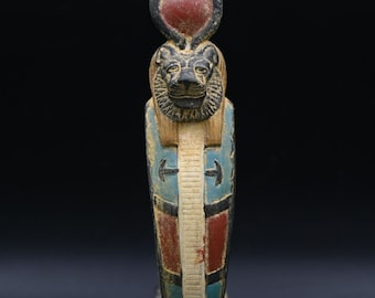 Handmade Sekhmet Statue: Egyptian Lioness Goddess Replica
