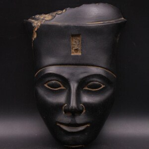 Königin Hatschepsut Maske, Replik Artefakt für Königin Hatschepsut Ägyptische Wohnkultur Ägyptische Antiquitäten Seltene Vintage Statue hergestellt in Ägypten BC