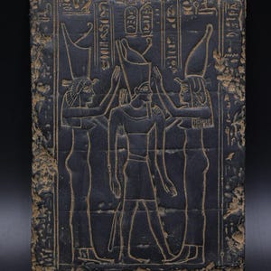 Authentic Egyptian Stone Relief Statue - Ancient Pharaonic Antiquity