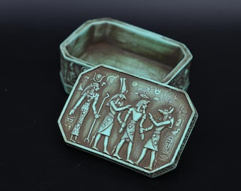 エジプトのスカラベ箱：古代遺物のレプリカ、神話の装飾 - Etsy 日本