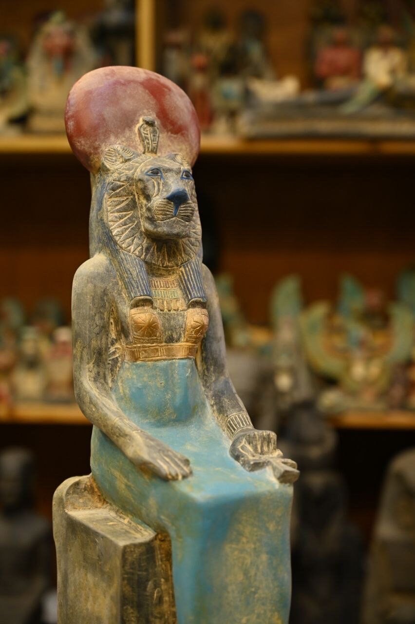 Amazing Sekhmet Statue Egyptian Goddess of War Handmade Egyptian ...