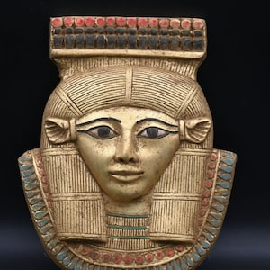 statue of Hathor Egyptian Handmade Replica Antique Statue Goddess of love Egyptian Gift Home Decor BC