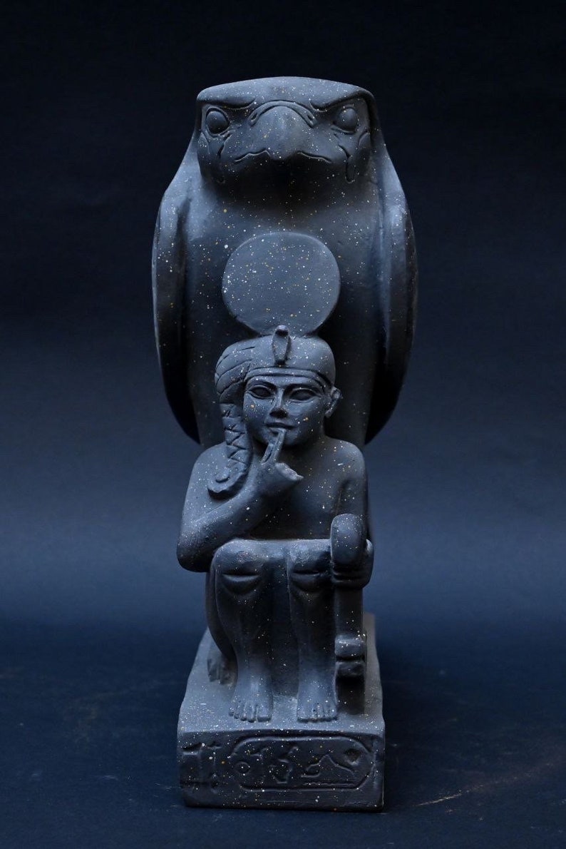 The God Ramsas Vintage Statue of Ramses II as a Child With God Horus-museum - Etsy