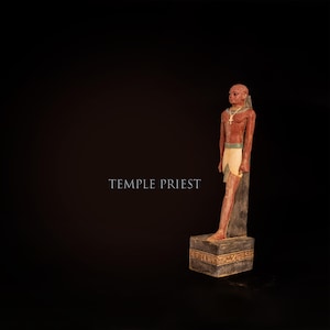 Ancient Egyptian Antiquities Pharaonic Temple Priest Statue – Rare Antique Stone Statue from Egypt B.C.