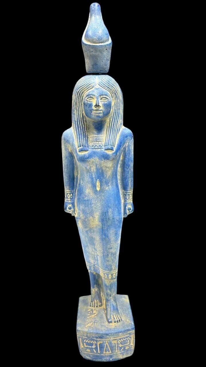 手作りのエジプトの女神ムト像、古代の骨董品装飾 - Etsy 日本