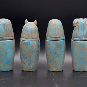 Rare Egyptian Canopic Jars Statue Ancient Pharaonic Stone Antiquities B Bild & Inspiration Rare Egyptian Canopic Jars Statue Ancient Pharaonic Stone Antiquities B