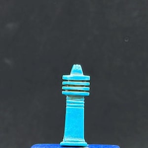 Djed Pillar Amulet–Turquoise Stone–Ancient Egyptian Symbol of Stability & Eternal Life Egyptian mythology Handcrafted Egyptian Amulets
