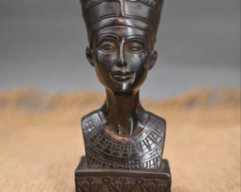 ネフェルティティ胸像、古代エジプト女王彫刻 - 樹脂像 - Etsy 日本