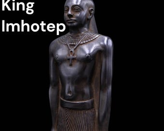 Estatua rara de Imhotep: Antigüedad del Antiguo Egipto, estatua de piedra a. C.