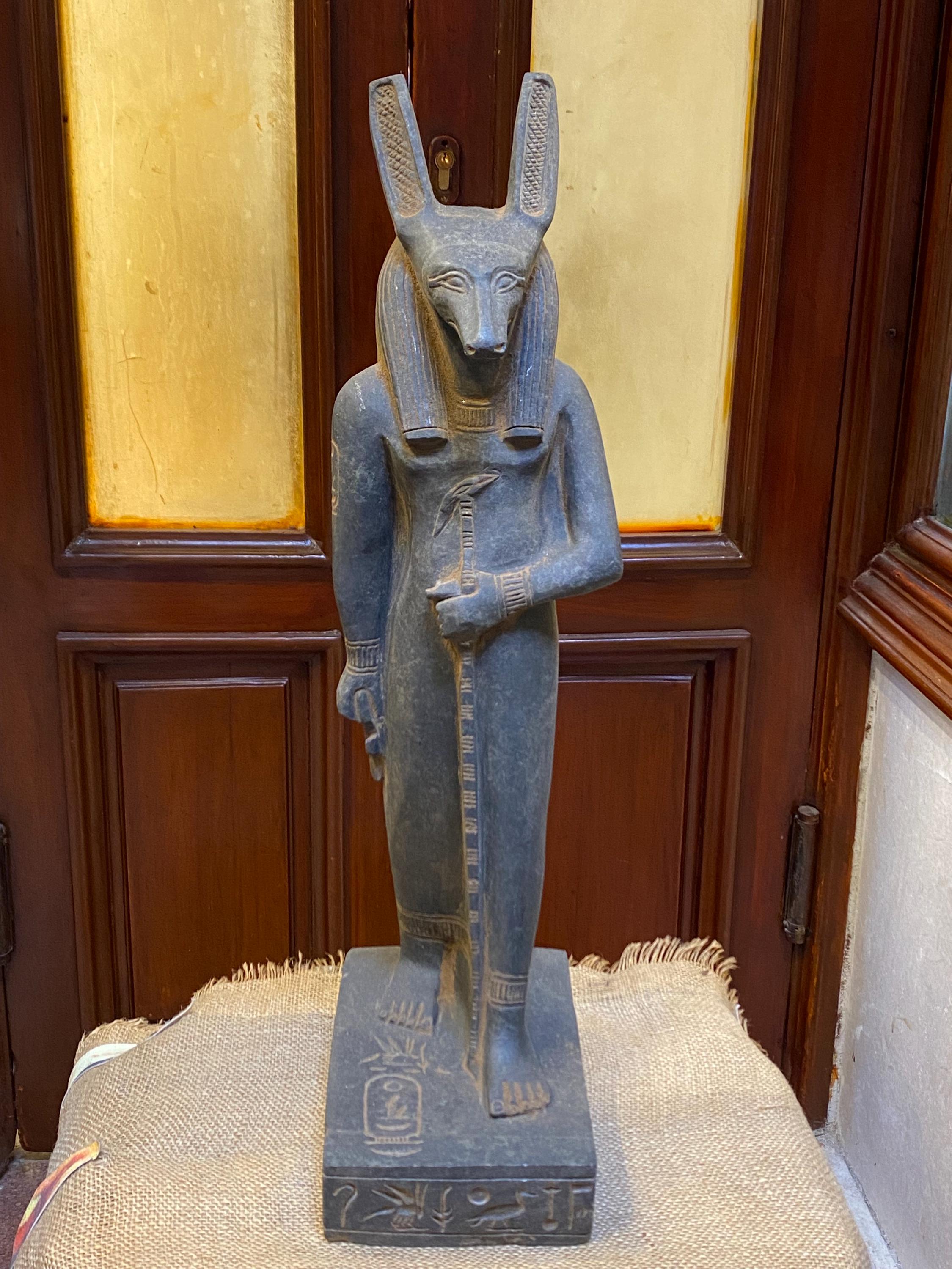 Vintage Egyptian Statue God Seth - Etsy