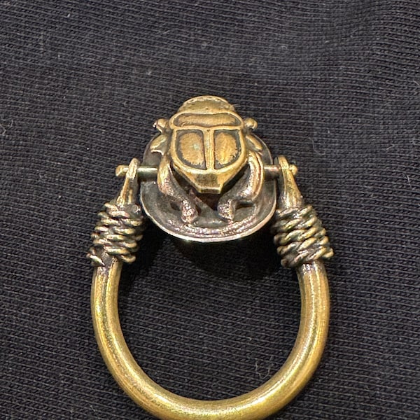 Tutanchamun Ring-ägyptischer Ring mit Skarabäus Symbol für Glück/Schutz/Macht -altägyptisches Ornament/Schmuck,aus Kupfer -Mythologie