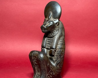Estatua de Sekhmet hecha a mano: Escultura de la diosa egipcia de la guerra