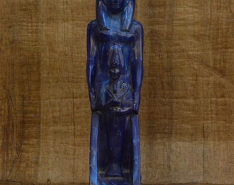 エジプトの女神マアトの翼を開いた像（金色） - エジプト製 - エジプト