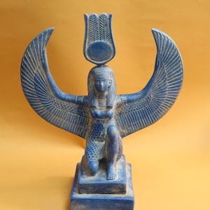 Beautiful statue of the goddess Isis-Goddess of love,beauty,happiness,fertility-ancient Egyptian mythology-Replica
