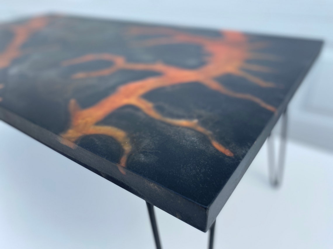 Epoxy Lava Table Etsy