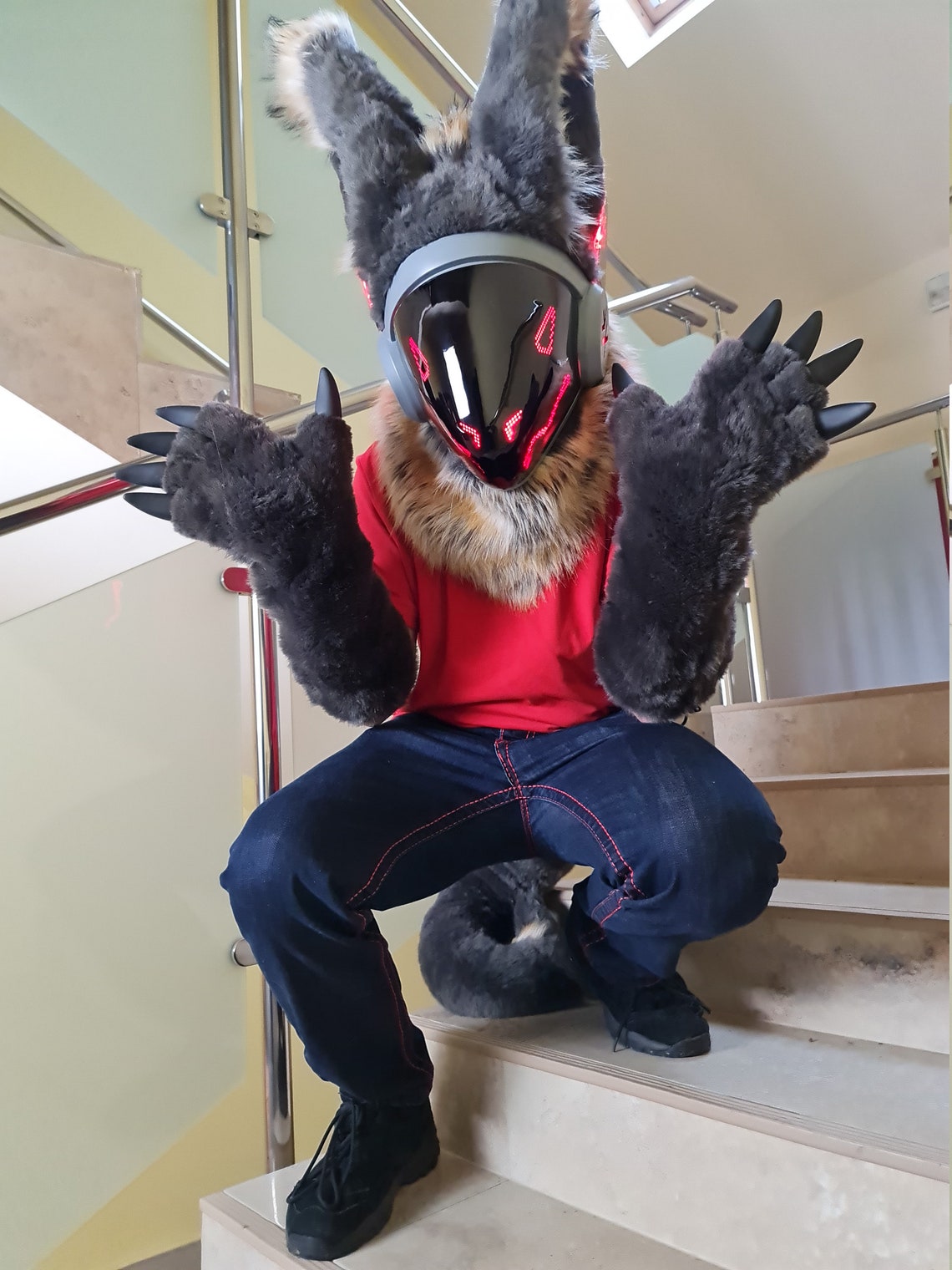 CLOSED Rush Order Price Custom Protogen Fursuit Head Etsy