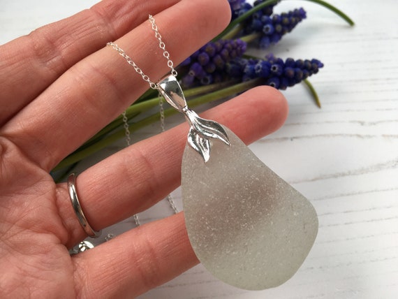 Scottish Sea Glass Necklace South Queensferry Beach Glass XXL