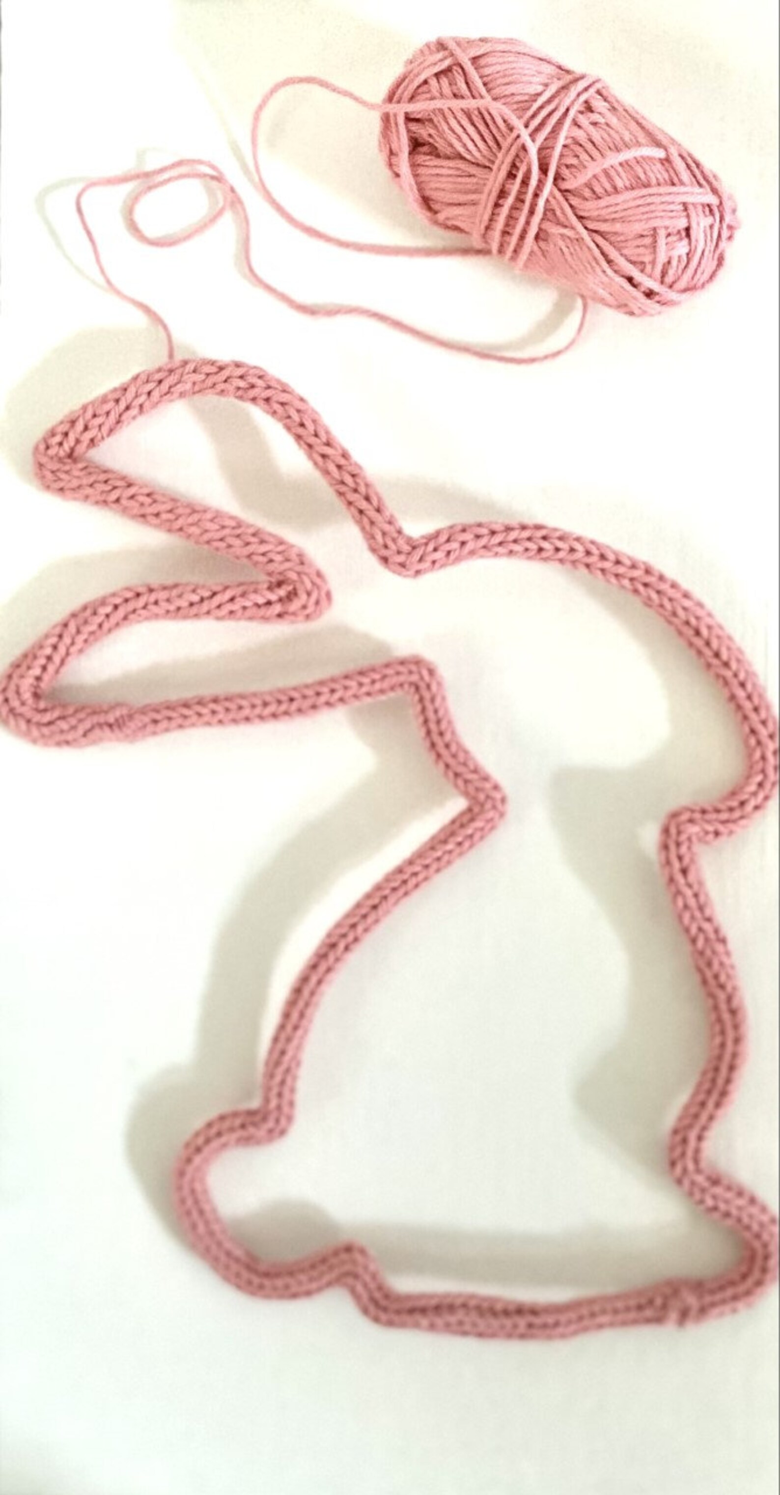 Knitted Wire Bunny Rabbit Decorated Wall Decor Gift for Etsy
