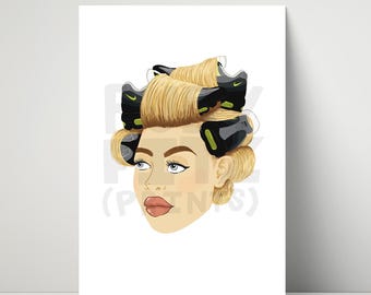 Lámina artística A3 'Scouse Prin' de los Rollers de los 110