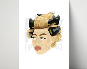 Lámina artística A4 'Scouse Prin' de los Rollers de los años 110