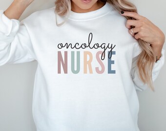 Oncology Nurse Sweatshirt, Oncologist, Gift For Nurse, Cancer Nursing, Oncology Sweater, Unisex Crewneck, Graduation Gift, Customizable