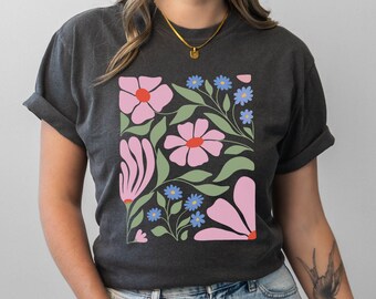 Comfort Colors Shirt, Wildflowers Tshirt, Floral Cottagecore Tee, Comfort Colors Summer Clothing, Vintage Boho Oversized Shirt