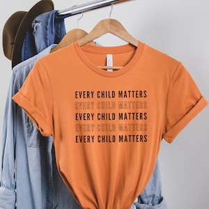 Portion Donated! Every Child Matters Shirt, Indigenous Canada, Orange Shirt Day, Residential School Awareness Tee, Teacher Tshirt