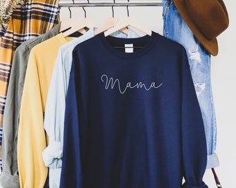 Mama Sweatshirt, Mama Crewneck, Gift for Mom, Mothers Day Present, Mama Shirt, Gift for New Mom, Baby Shower, Pregnancy Gift