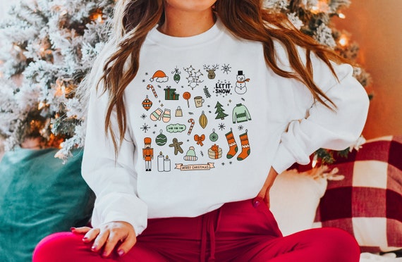 Cute Christmas Sweatshirt Holiday 