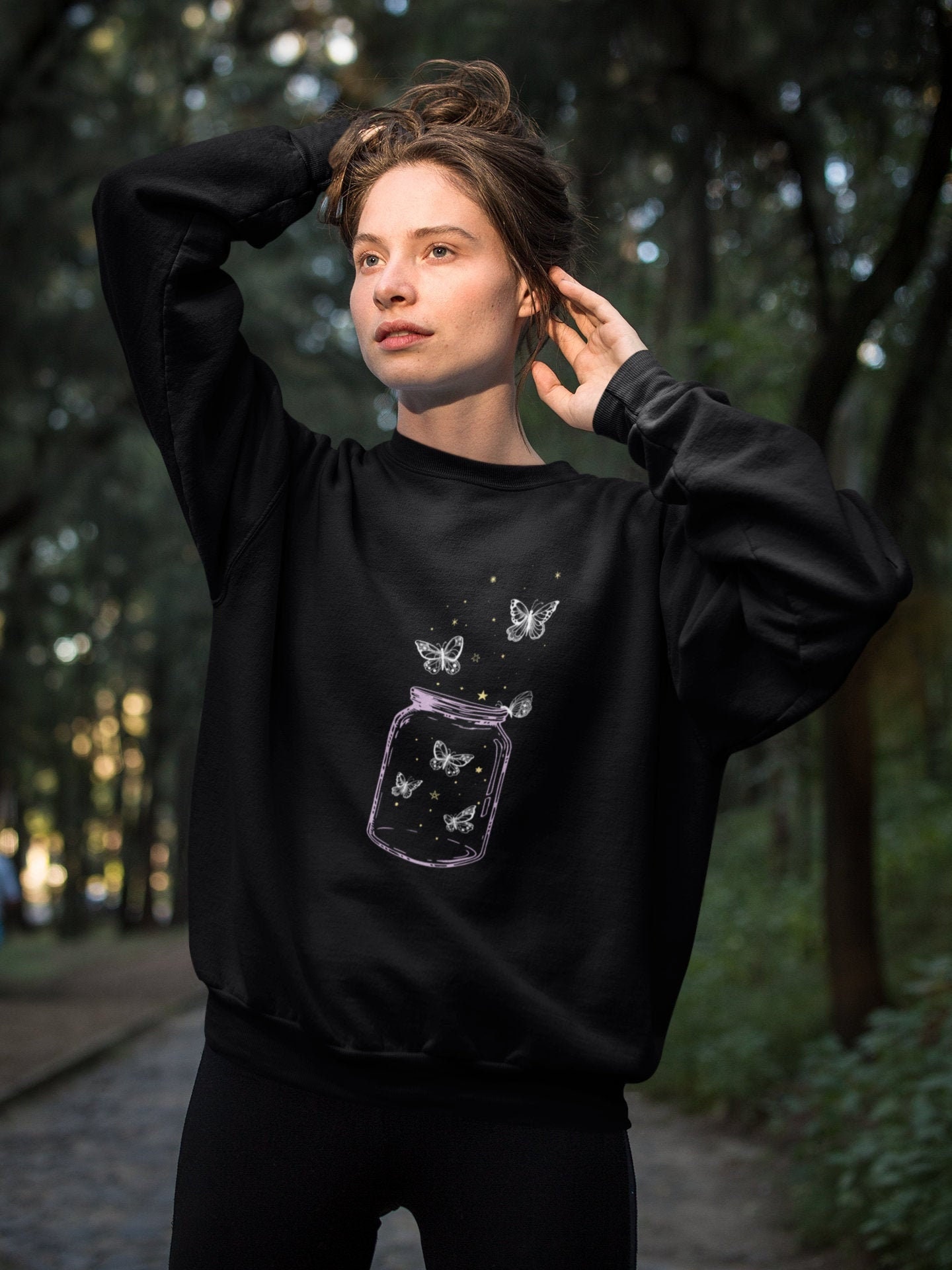Butterfly Sweatshirt Cottagecore 