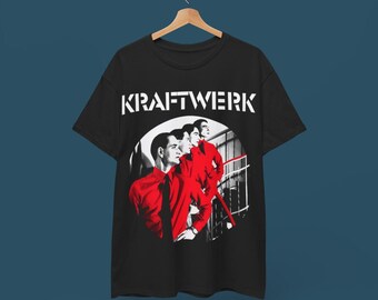 クラフトワークのシャツ、ヴィンテージのレアなTシャツ、柔らかくて