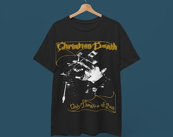 Christian Death T-shirt - Postpunk Gothic Rock Coldwave Goth Tee - Shadow Project Eva O 45 Grave Alien Sex Fiend Poster