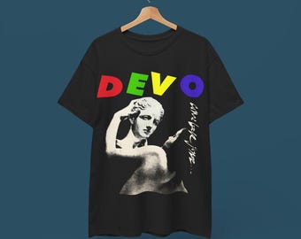 Camiseta Devo - Estilo New Wave Post Punk de los 80