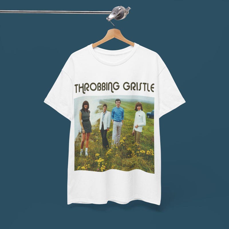 T-shirt Throbbing Gristle Psychic TV This Heat - Musique Industrielle - Noir