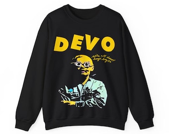 Devo ヴィンテージ T シャツ、B Stiff、色あせた黒の T シャツ、ニュー