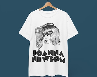 Joanna Newsom Tee - Pop Folk - Joni Mitchell Bjork Kate Bush Fleet Foxes Fans