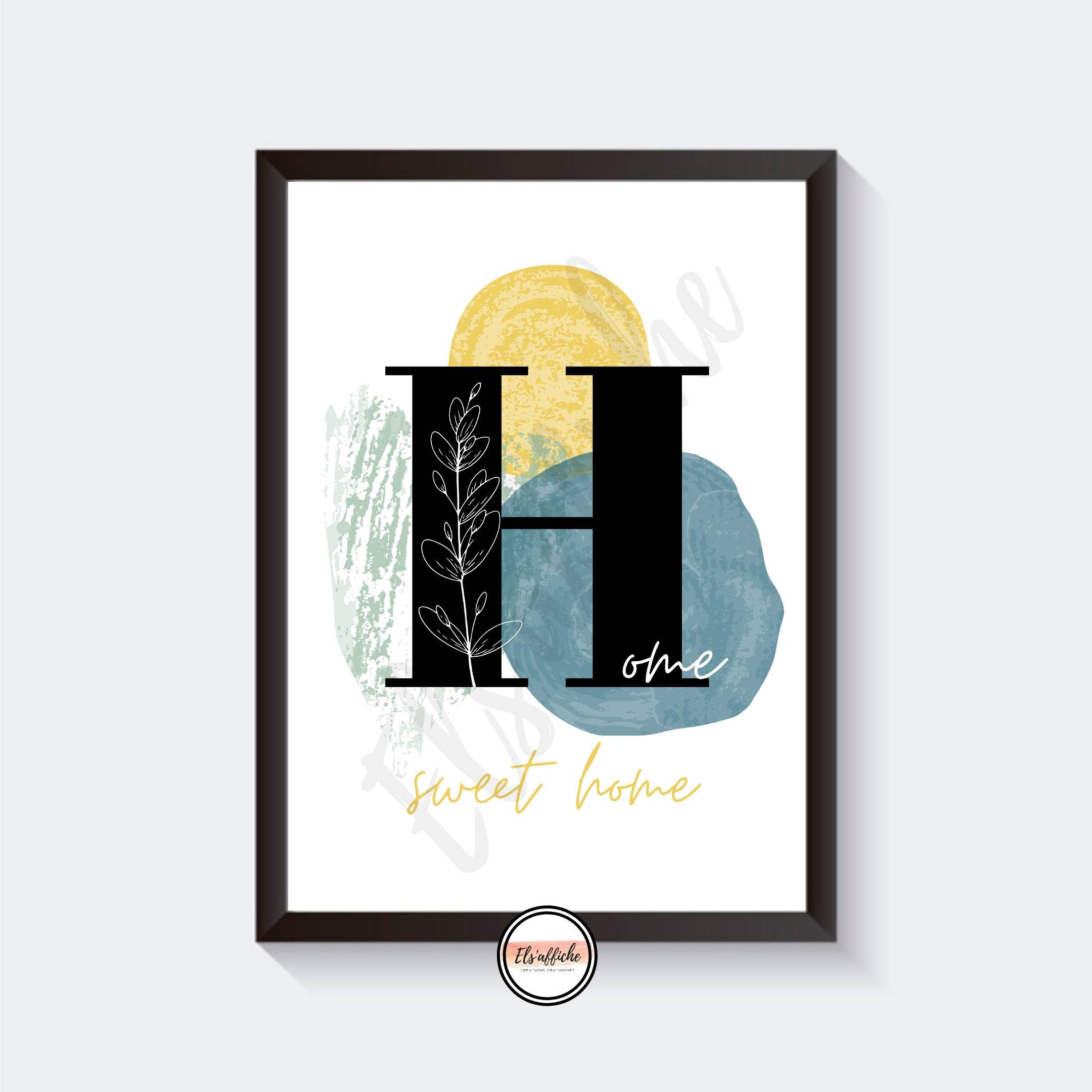 Affiche Décoration Home Sweet Home