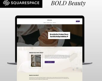 BOLD Beauty Squarespace 7.1 Vorlage: MedSpa & Beauty Website-Design