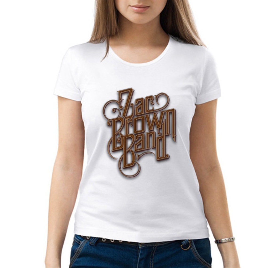 Zac Brown Band Women's TShirt for music fans Organic Etsy