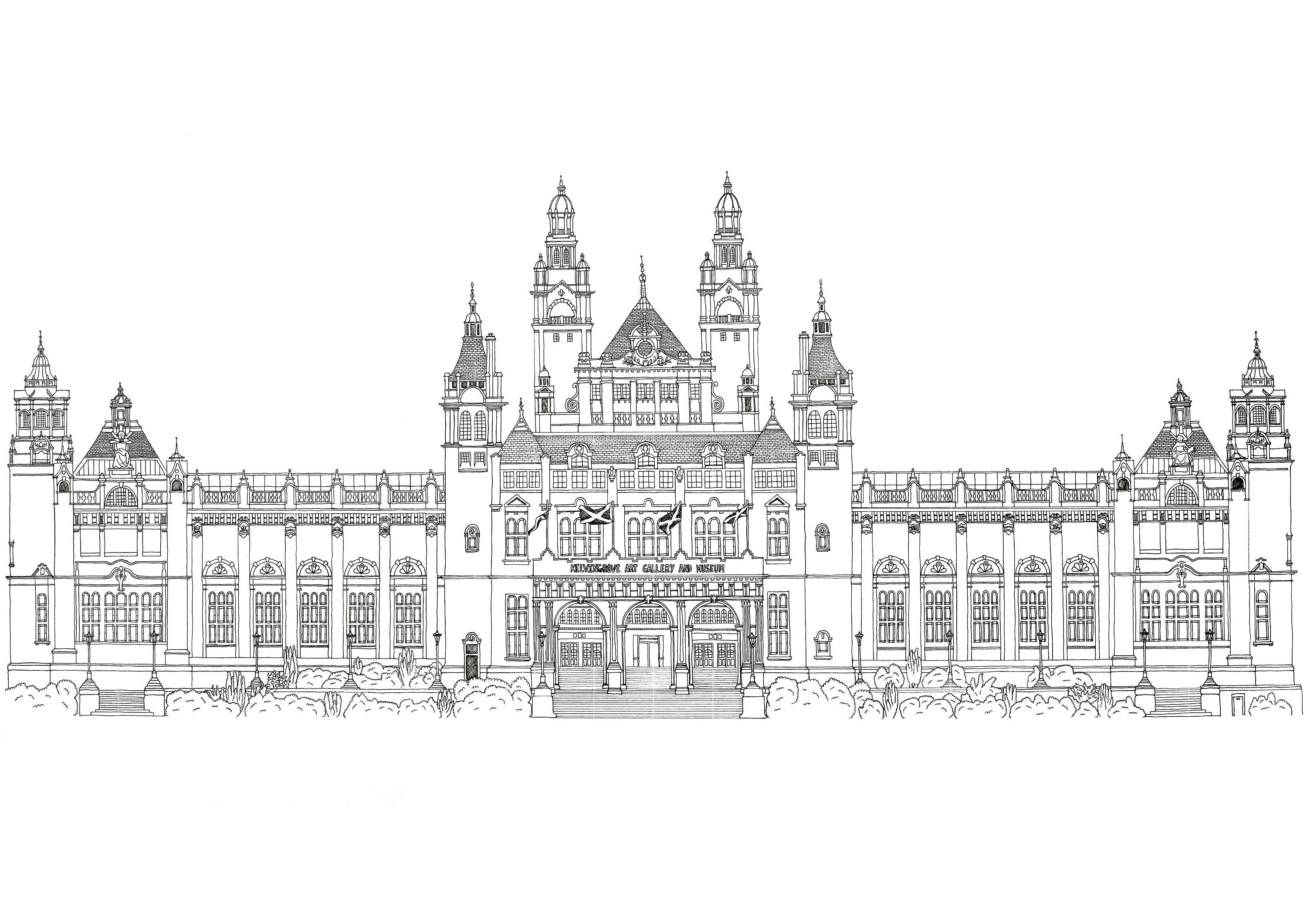 Kelvingrove Glasgow Giclée Print Etsy