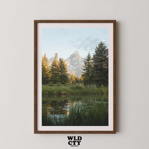 Berg Wand Kunst, Grand Teton National Park, Outdoor Druck, Home Decor