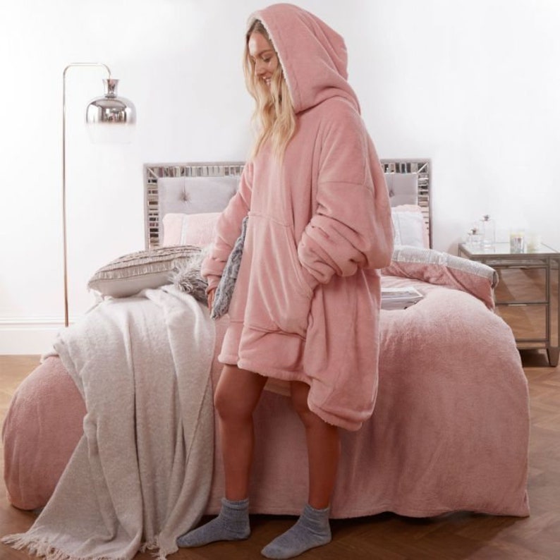 Super Soft Oodie Comfy Fleece Blanket/Hoodie Nightwear the Etsy