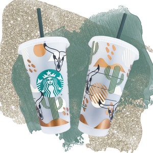 Starbucks Country Cold Cup with Straw or Hot Cup  Cactus Wrap Starbucks Tumbler with Name Option Spring 2024