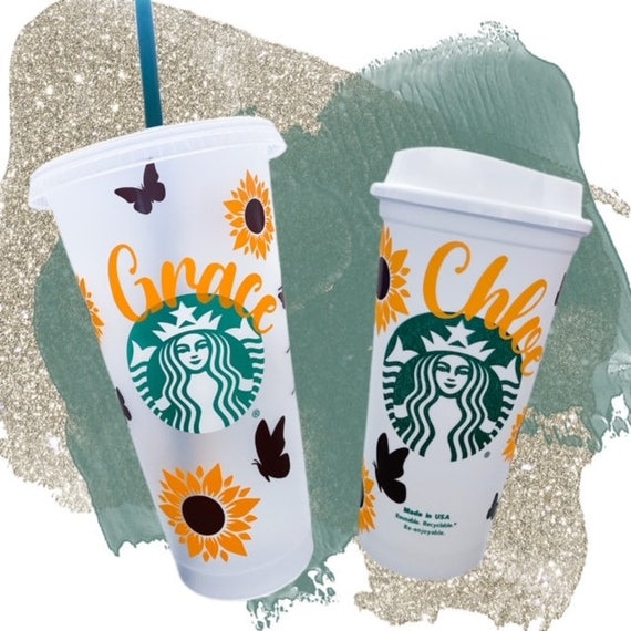 Personalised Cold Cup With Straw, Starbucks Inspired, Pastel Colours, Named  Plastic Tumbler, Cold Cup, 24oz Reusable Cold Cup, Starbucks Cup 